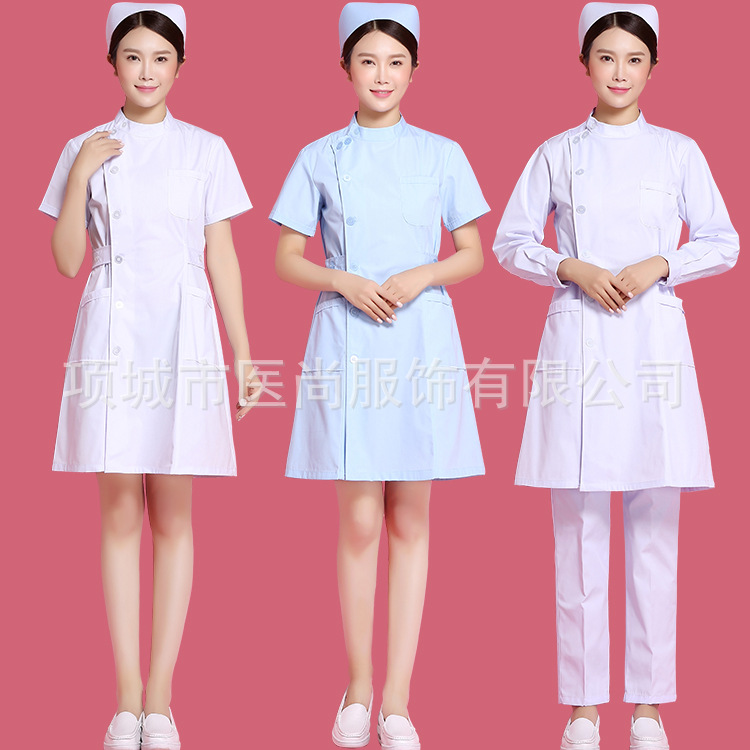 Medical Lab Hospital - ชุดคอสเพลย์พยาบาลสำหรับหญิงเสื้อผ้าทางการแพทย์ Lab Robe หญิงสุขาภิบาลชุดช่างเสริมสวย Workwear โรงพยาบาล