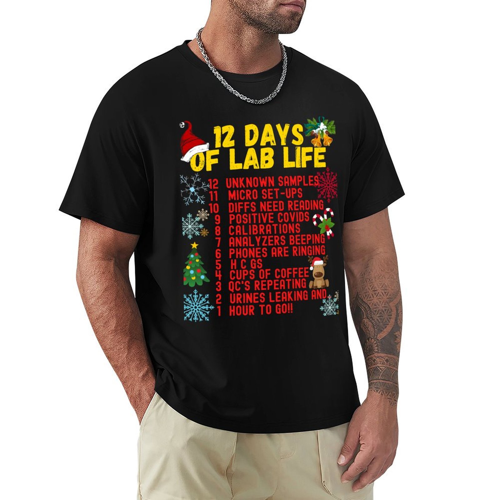 เสื้อยืด 12 DAYS OF LAB LIFE C - Medical Lab Day บทวิจารณ์และราคา
