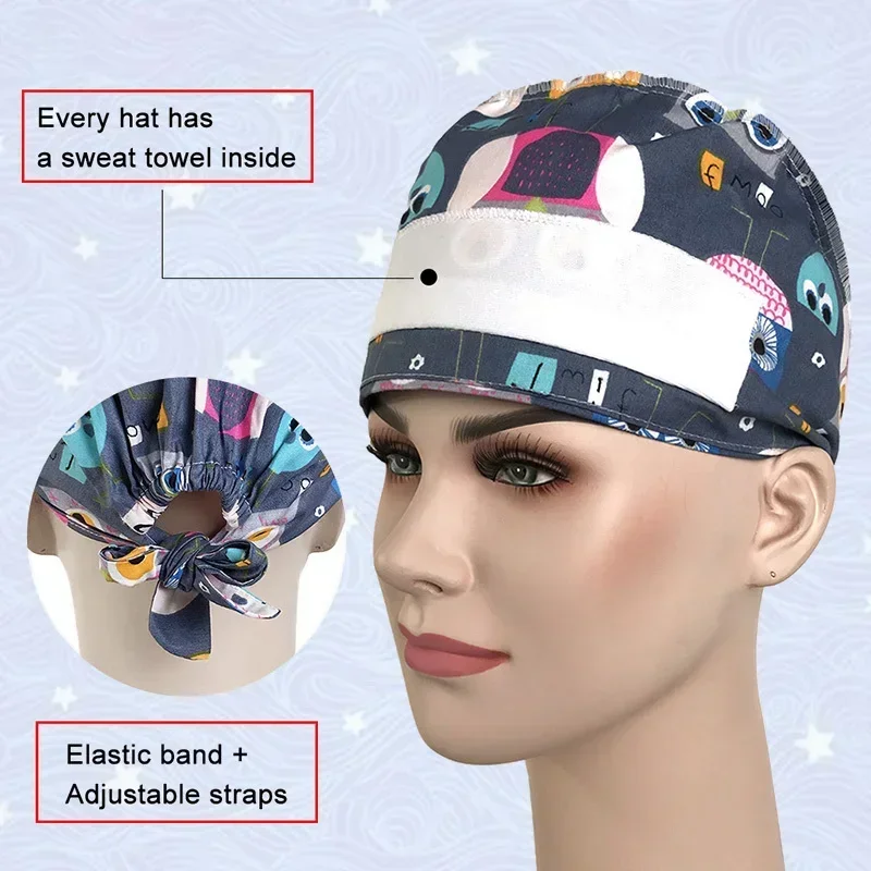 หมวกคลุมศีรษะพิมพ์ลายการ์ตูนห้ - Medical Lab Hospital บทวิจารณ์และราคา